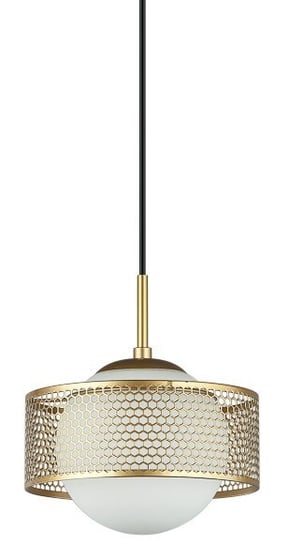 Lampa szklana wisząca Lomica PND-55456-1M-GD złota ITALUX