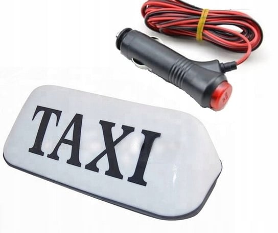 Lampa Taxi Na Magnes Biała Kogut Sygnalizator Duża Z Włącznikiem Inna producent