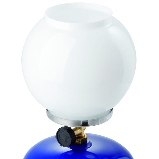 Lampa turystyczna BRILANT na gaz kempingowa duża kula światła śr. 20cm na butlę gazową LPG Meva