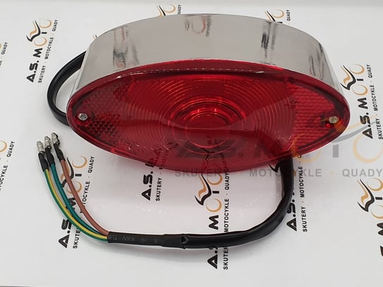 Lampa Tylna Chrom Czerwona Led A.S. MOTO