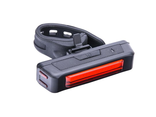 Lampa tylna R-204 red-LED 65 LM USB  czarna  blister/logo ROMET Romet