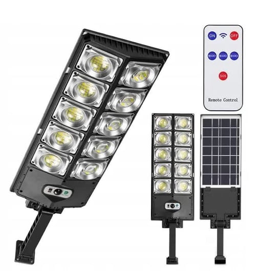 LAMPA ULICZNA SOLARNA CZUJNIK RUCHU ZMIERZCH 300LED 1000W Quick Brake