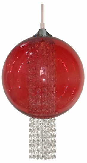 Lampa wisząca Allani Czerwony z Kryształkami, Candellux Candellux
