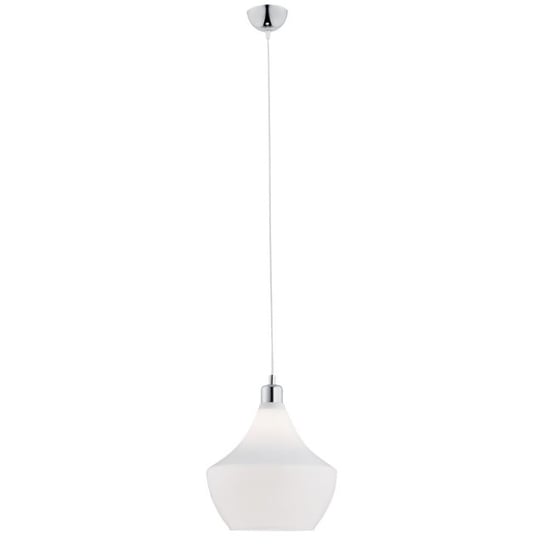 Lampa wisząca ARGON SANGA, biało-srebrna, 1x60W, 90x38 cm Argon