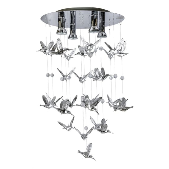Lampa wisząca AZZARDO Birds MB-9090, GU10, srebrna AZzardo