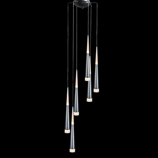 Lampa wisząca AZZARDO Brina, 6x7 W, LED, chrom, 120x35 cm AZzardo