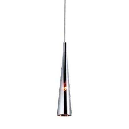 Lampa wisząca AZZARDO CHEMICAL, srebrna, 1x40W, 48x80 cm AZzardo