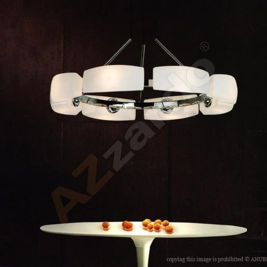 Lampa wisząca AZZARDO FIONA, biała, 8x40W, 8x63 cm AZzardo
