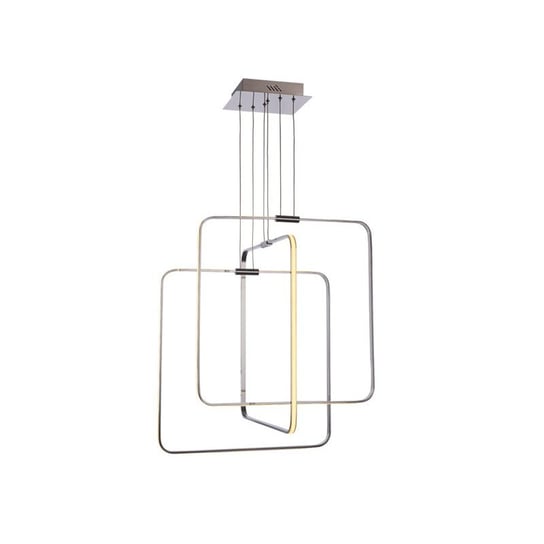 Lampa wisząca AZZARDO MADRID, srebrna, 1x80W/LED, 3000K, 131x60 cm AZzardo