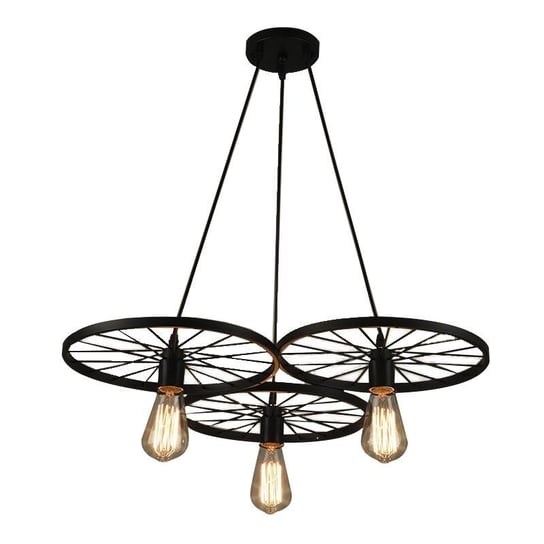 Lampa wisząca AZZARDO Ranch, 3x60 W, E27, czarna, 145x41 cm AZzardo