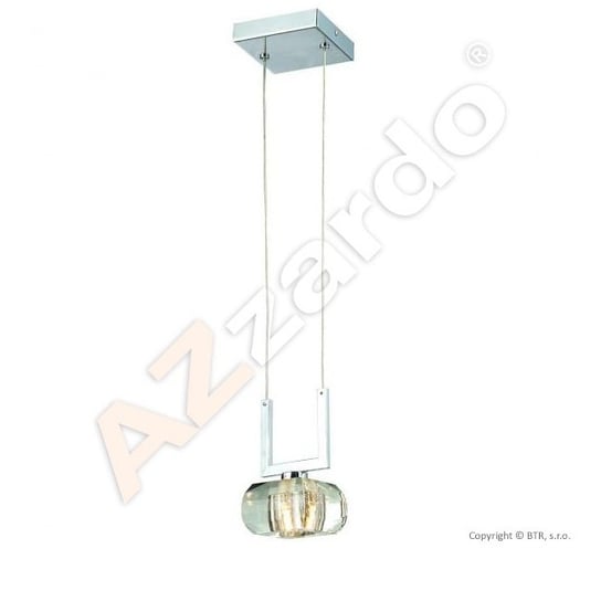 Lampa wisząca AZZARDO RUBIC, srebrna, 1x40W, 120x12 cm AZzardo