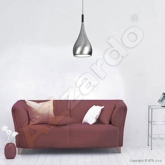Lampa wisząca AZZARDO SPELL, srebrna, 1x60W, 150x16 cm AZzardo