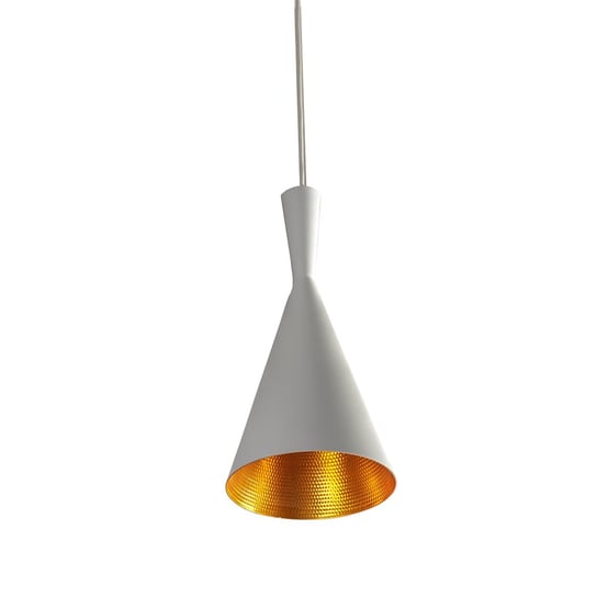 Lampa wisząca AZZARDO Vita, biało-złota, 1x60W, 140x18 cm AZzardo