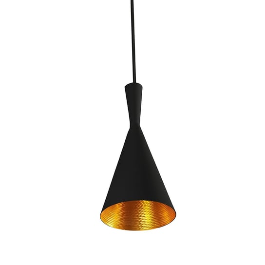 Lampa wisząca AZZARDO Vita, czarno-złota, 1x60W, 140x18 cm AZzardo