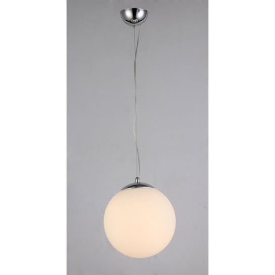 Lampa wisząca AZZARDO White Ball, srebrno-biała, 1x40W, 150x25 cm AZzardo