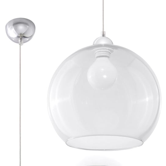 Lampa wisząca BALL transparentny minimalistyczny okrągły rozproszone światło SL.0248 Sollux Lighting Sollux Lighting