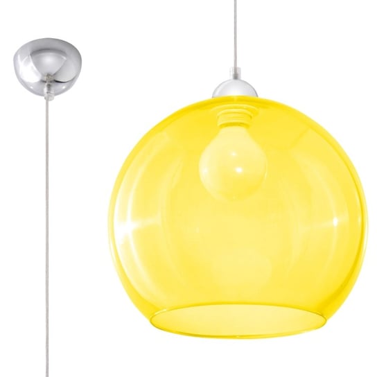 Lampa wisząca BALL żółta minimalistyczny okrągły rozproszone światło SL.0252 Sollux Lighting Sollux Lighting