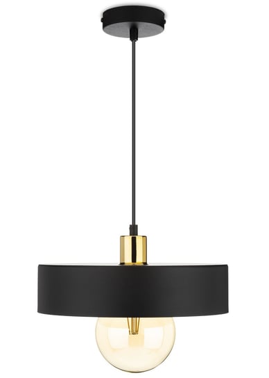 Lampa wisząca BerlinStil 30 cm cz- złota HowHomely