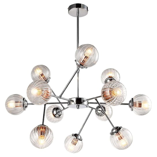 LAMPA wisząca BEST 30-64806 Candellux szklana OPRAWA zwis molekuły kule balls sticks przezroczyste Candellux