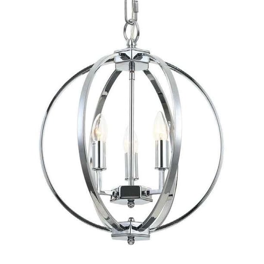 LAMPA wisząca Candi S Orlicki Design metalowa OPRAWA zwis pierścienie rings kula ball chrom Orlicki Design