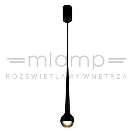 LAMPA wisząca Cappi Nero Orlicki Design metalowa OPRAWA zwis LED 5W 3000K łezka czarna Orlicki Design
