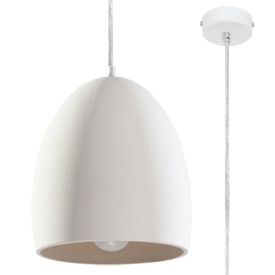Lampa wisząca ceramiczna FLAWIUSZ nowoczesny kopuła regulacja zawiesia SL.0848 Sollux Lighting Sollux Lighting