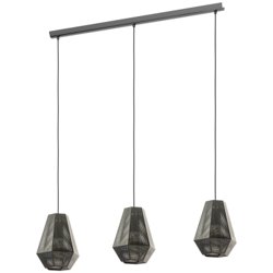 Lampa wisząca CHIAVICA nikiel-nero 3x E27 28W 43224 EGLO Eglo