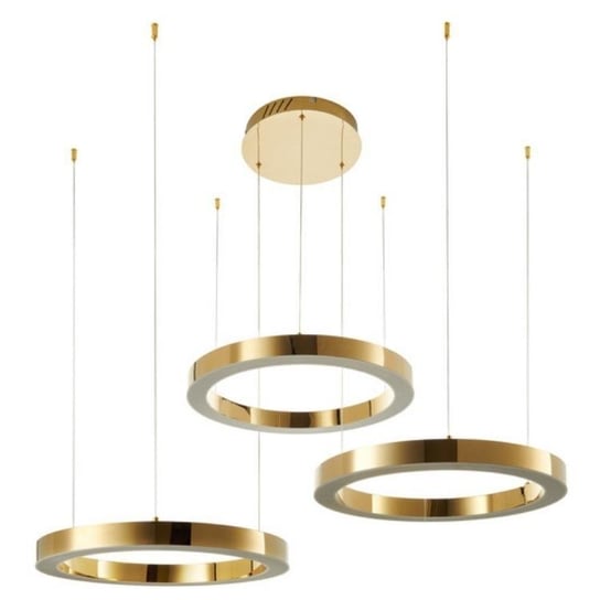 Lampa Wisząca Circle 60+60+60 Led Złoty Połysk Na 1 Podsufitce (Dn924-60+60+60 Gold) - Step Into Design Step Into Design