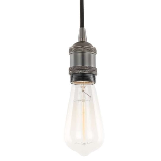 LAMPA wisząca CLASSO DS-M-034 MATT BLACK Italux metalowa OPRAWKA industrialny ZWIS przewód loft czarny matowy ITALUX