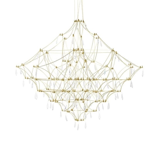 Lampa Wisząca Constellar 100 Gold, Led, Stal Szczotkowana King Home