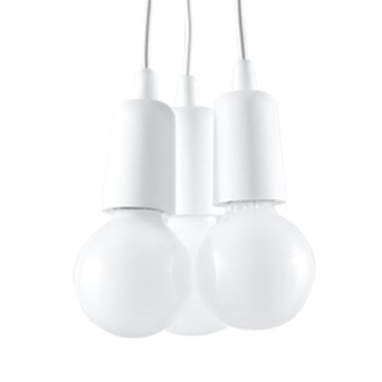 Lampa wisząca DIEGO 3 biała nowoczesny niereguralny regulacja zawiesia SL.0570 Sollux Lighting Sollux Lighting
