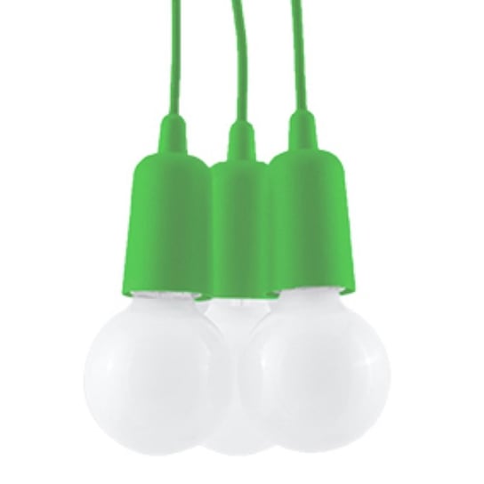 Lampa wisząca DIEGO 3 zielony nowoczesny niereguralny regulacja zawiesia SL.0582 Sollux Lighting Sollux Lighting