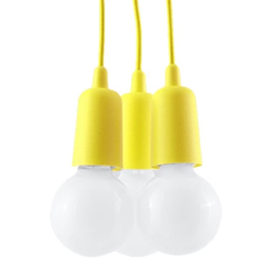 Lampa wisząca DIEGO 3 żółta nowoczesny niereguralny regulacja zawiesia SL.0579 Sollux Lighting Sollux Lighting
