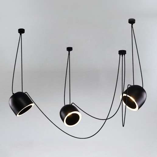 LAMPA wisząca DOBO 9037 Shilo modernistyczna OPRAWA metalowy zwis czarny Shilo