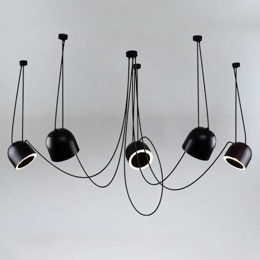 LAMPA wisząca DOBO 9038 Shilo metalowa OPRAWA modernistyczny zwis czarny Shilo