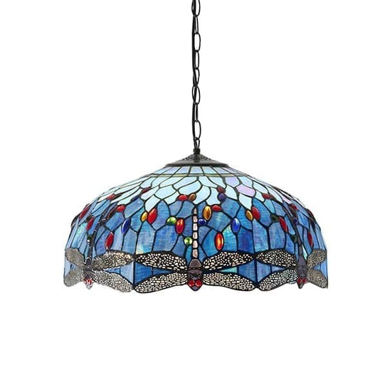 Lampa Wisząca Dragonfly blue (66148) Tiffany Inna marka