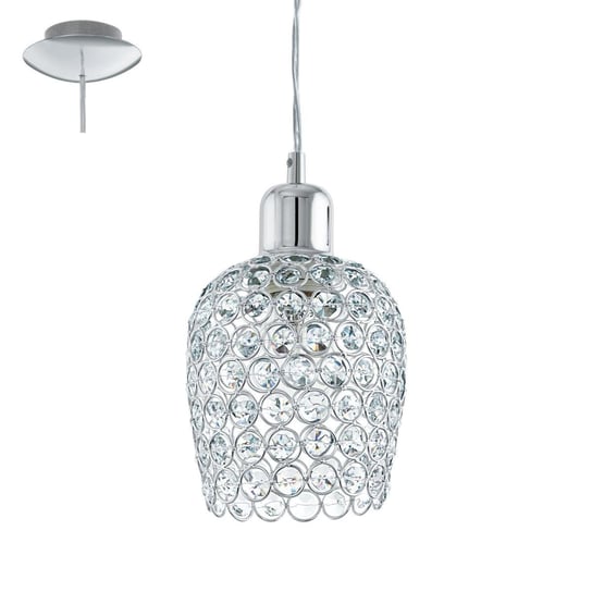 Lampa wisząca EGLO BOLSANO, srebrna, 1x60W, 110x13 cm Eglo