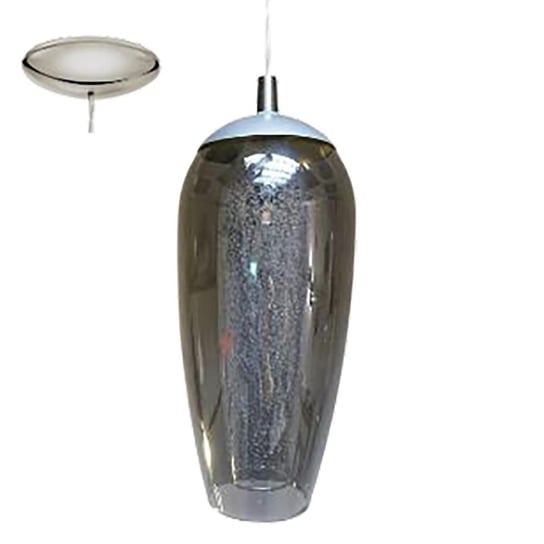 Lampa wisząca EGLO FARSALA, srebrno-czarna, 1x2,5W, 3000K, 150x12 cm Eglo