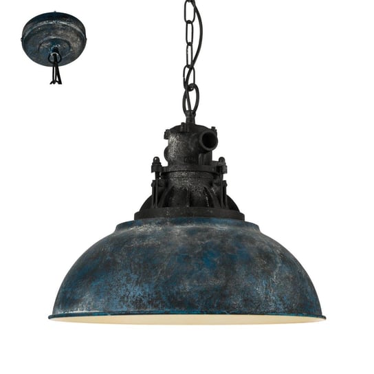 Lampa wisząca EGLO Grantham, 60 W, E27, niebieska, 110x37x37 cm Eglo