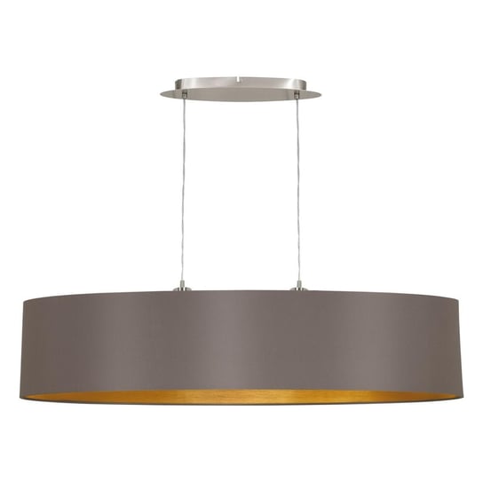 Lampa wisząca EGLO MASERLO, beżowo-złota, 2x60W, 110x25 cm Eglo