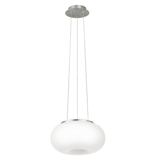 Lampa wisząca EGLO OPTICA, biało-srebrna, 2x60W, 110x28 cm Eglo