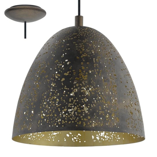 Lampa wisząca EGLO Safi, 60 W, E27, brązowo-złota, 110x27,5x27,5 cm Eglo