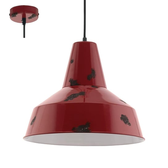 Lampa wisząca EGLO Somerton, 60 W, E27, czerwona, 110x40x40 cm Eglo