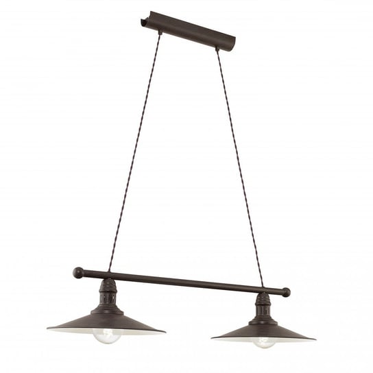 Lampa wisząca EGLO Stockbury, czarna, 2x60W, 110x80 cm Eglo