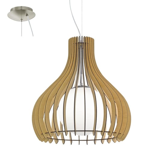 Lampa wisząca EGLO Tindori 96214, E27, brązowa Eglo