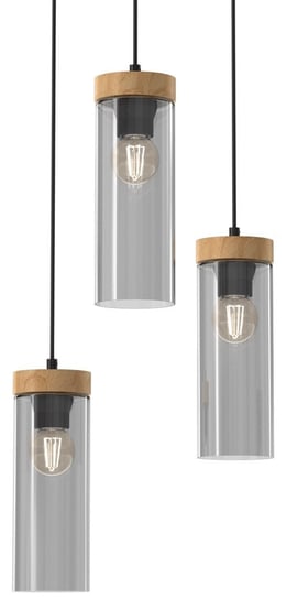 Lampa wisząca Elica MLP8666 do salonu czarna brązowa Milagro