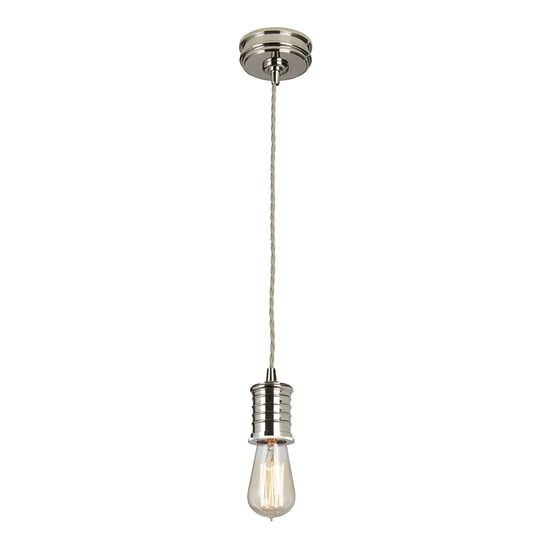 Lampa wisząca ELSTEAD LIGHTING Douille, 1x60 W, E27, nikiel, 25,5-215,5x10 cm ELSTEAD LIGHTING