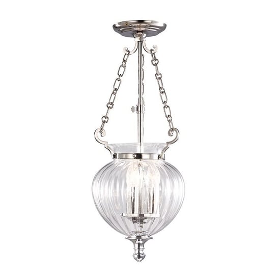 Lampa wisząca ELSTEAD LIGHTING Finsbury, srebrna, 3x60W, 42x22 cm ELSTEAD LIGHTING