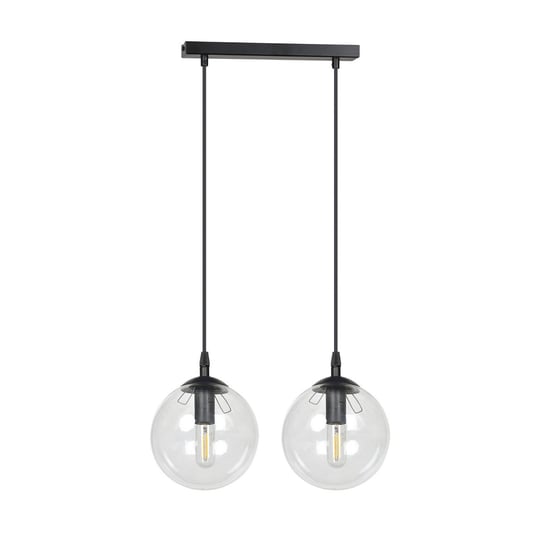 Lampa Wisząca  Emibig 2Xe14 40W Cosmo 2 Black Transparent 711/2 EMIBIG