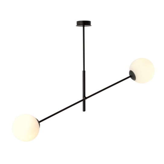 Lampa Wisząca Emibig 2Xe14 40W Linear 2 Black/Opal 1169/2 EMIBIG